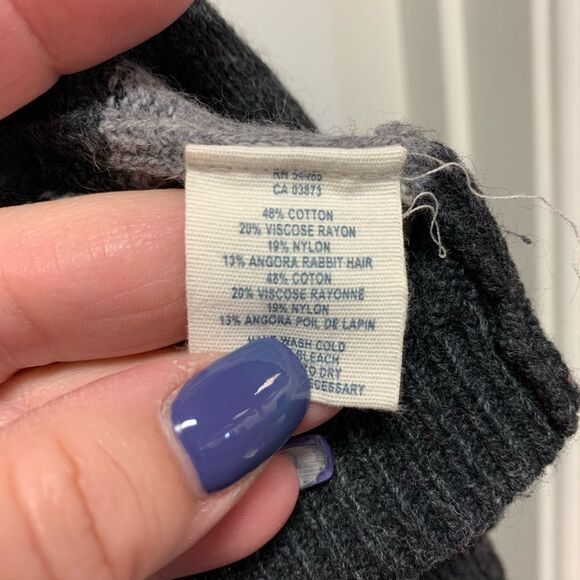 American Eagle Gray on Gray Open Front Cardigan Sweater sz S - Picture 4 of 4